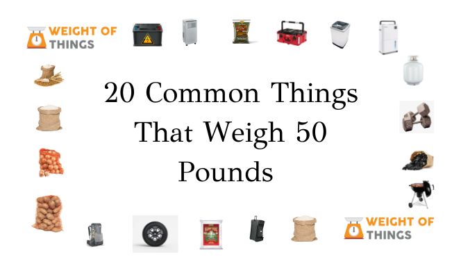 20 common things that weigh 50 pounds