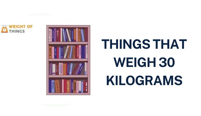 14 Common Things That Weigh 30 Kilograms With Images - Weight of Things
